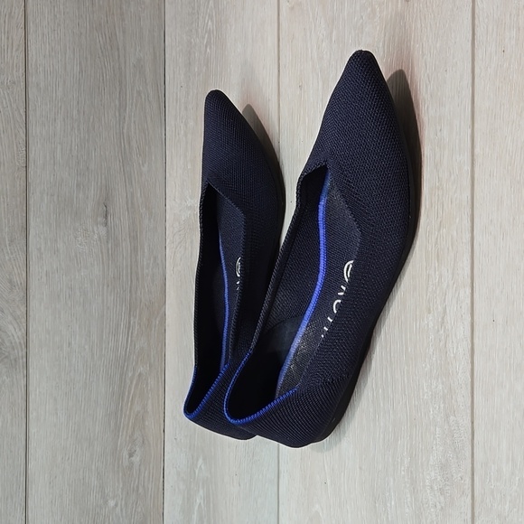 Rothy's Women The Pointed II solid knit washable toe flats shoes sz 7 - Picture 1 of 13